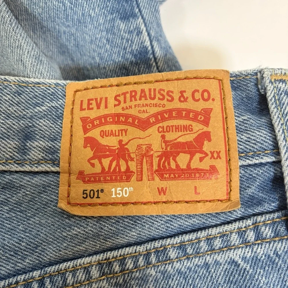 NWOT Levi's Womens 27x30 501 Limited Edition Jeans 150th Anniversary Heart Patch